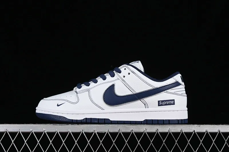 All categories Nk SB Dunk Series Nk SB Dunk Low High-end customized low-top sneakers Supreme x Nk SB Dunk Low joint-Navy Blue Anniversary high-end customized low-top casual sneakers DY1503-005